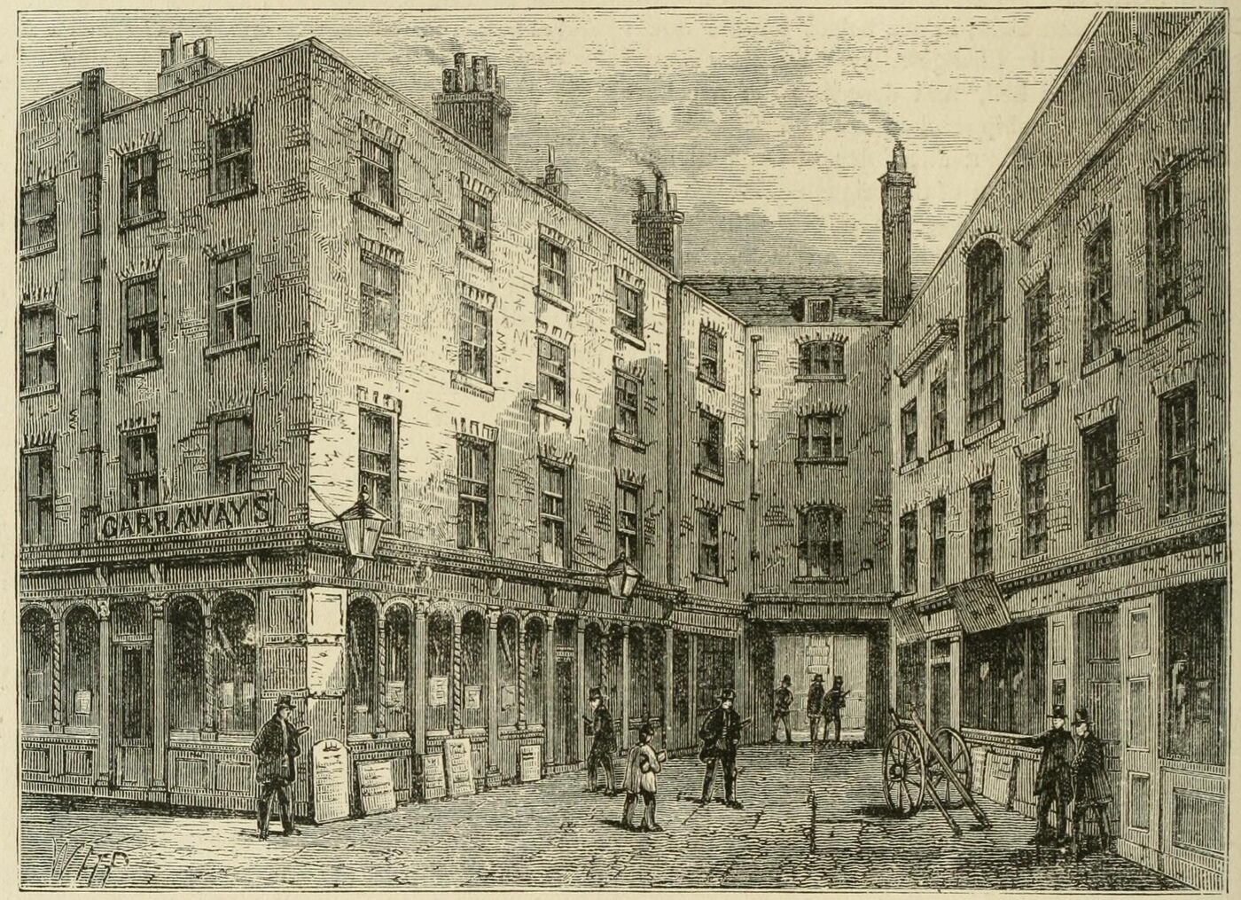 Garraway’s Coffee House in Exchange Alley, London