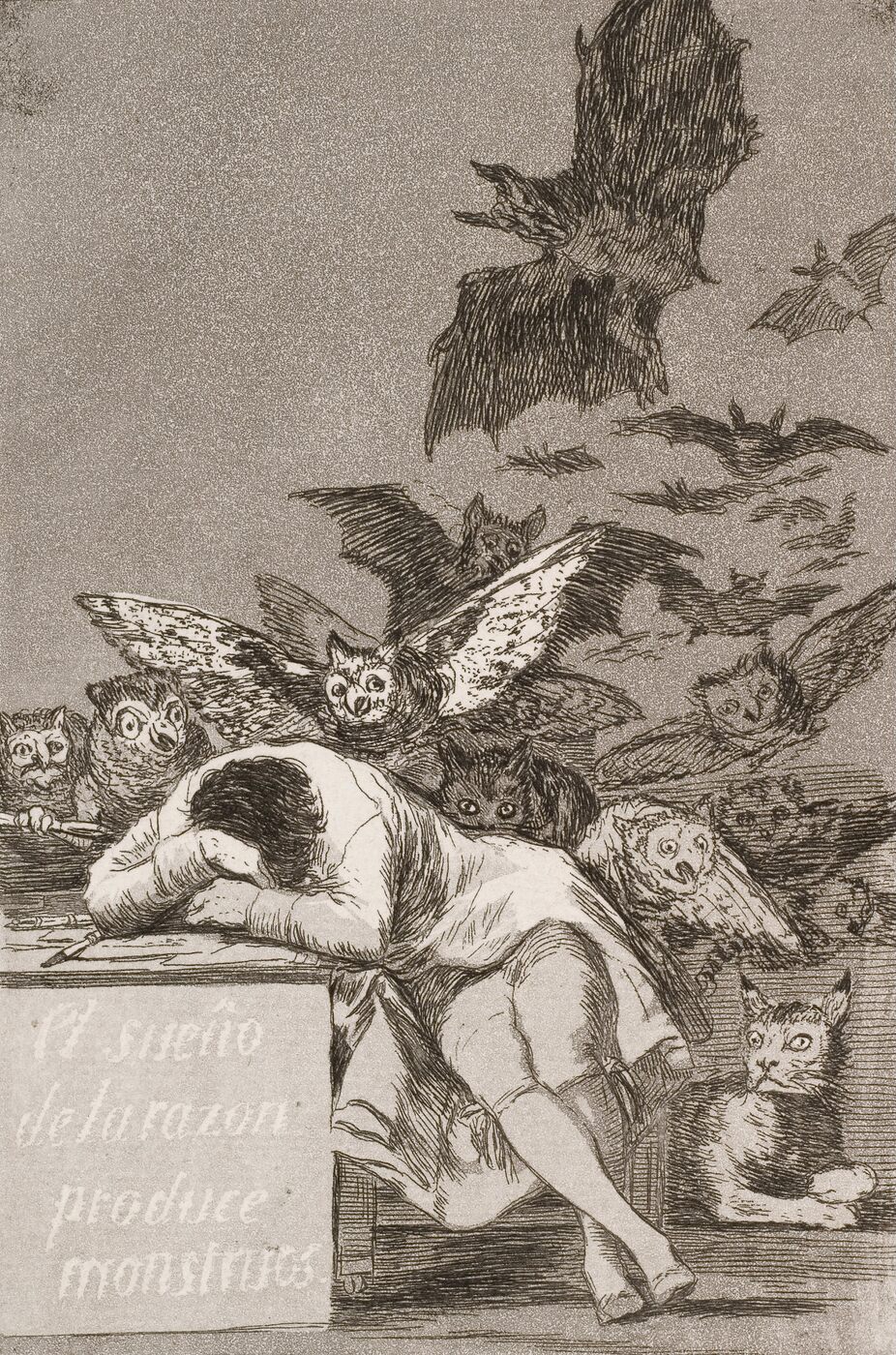 The Sleep of Reason Produces Monsters (El sueño de la razón produce monstruos) by Francisco Goya