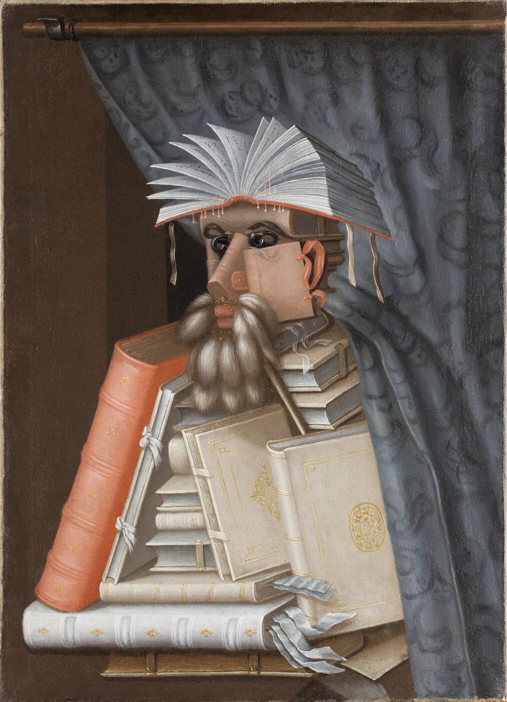 The Librarian by Giuseppe Arcimboldo